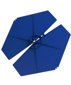 Iso-Clip aus PP blau 60 mm LSA 3 - 5 mm ( Sack / 250 )