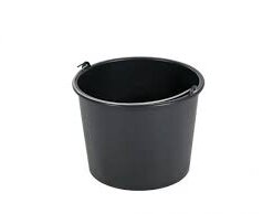 Morteleimer Baueimer Kunststoff schwarz 12 ltr.