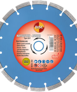 Disc Trennscheibe Dia-Scheibe Hartgestein-Runner LB-P Ausführung: gelasert, blau Ø 230 x 10 x 22,2 mm 107 0230 22