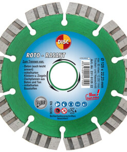 Disc Trennscheibe Dia-Scheibe Roto-Rasant Ausführung: gelasert, met.-grün Ø 125 x 10 x 22,23 mm 231 0125 22