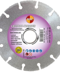 Disc Trennscheibe Laminat-Trenner Ausführung: Hartmetall, blank Ø 125 x 22,2 mm 239 0125 22