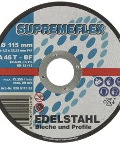 Disc Supreme-Flex Edelstahl (VE=25 St.) Ø 115 x 1,2 x 22,2 mm 520 0115 22 MHD: 04/25