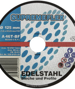 Disc Supreme-Flex Edelstahl (VE=25 St.) Ø 125 x 1,2 x 22,2 mm 520 0125 22 MDH: 04/2025