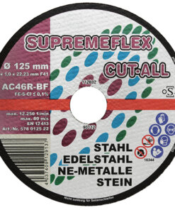 Disc Supremeflex "CUT-ALL" (VE=25 Stk.) Ø 125 x 1,0 x 22,23 mm 578 0125 22 MHD: 10/2025