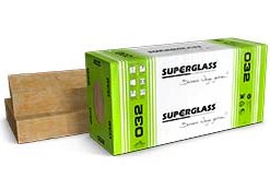 Superglass-Kerndämmplatte KD4/V-032 1.250x625x80 mm (4,690 M2 / Pak / 16 Pak / 75,040 M2 / PAL)