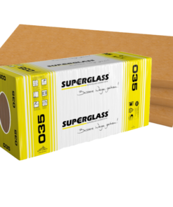 Superglass-Kerndämmplatte KD2/V-035 1.250x625x60 mm (6,250 M2 / Pak / 24 Pak / Pal 150 M2)
